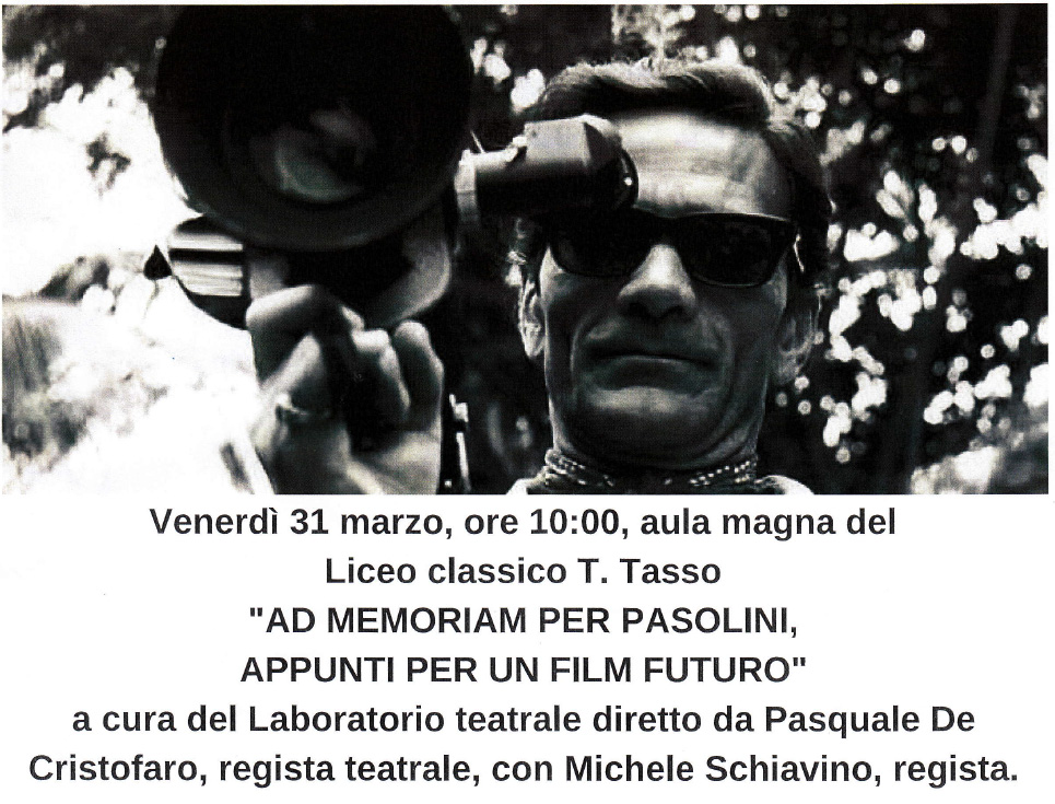 Incontro: Ad memoriam per Pasolini, appunti per un film futuro.