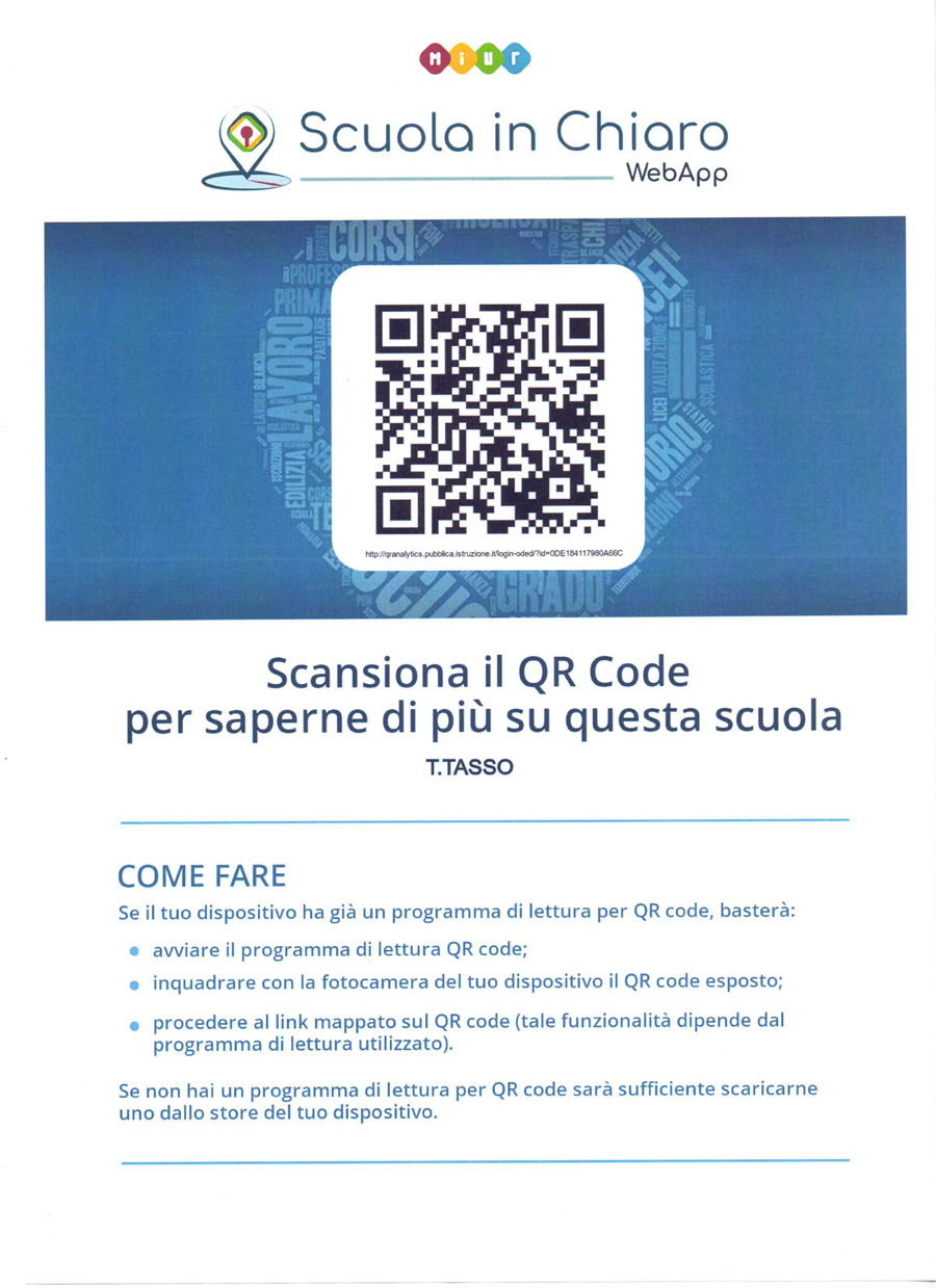 Scansiona il QR Code per saperne di più su questa scuola