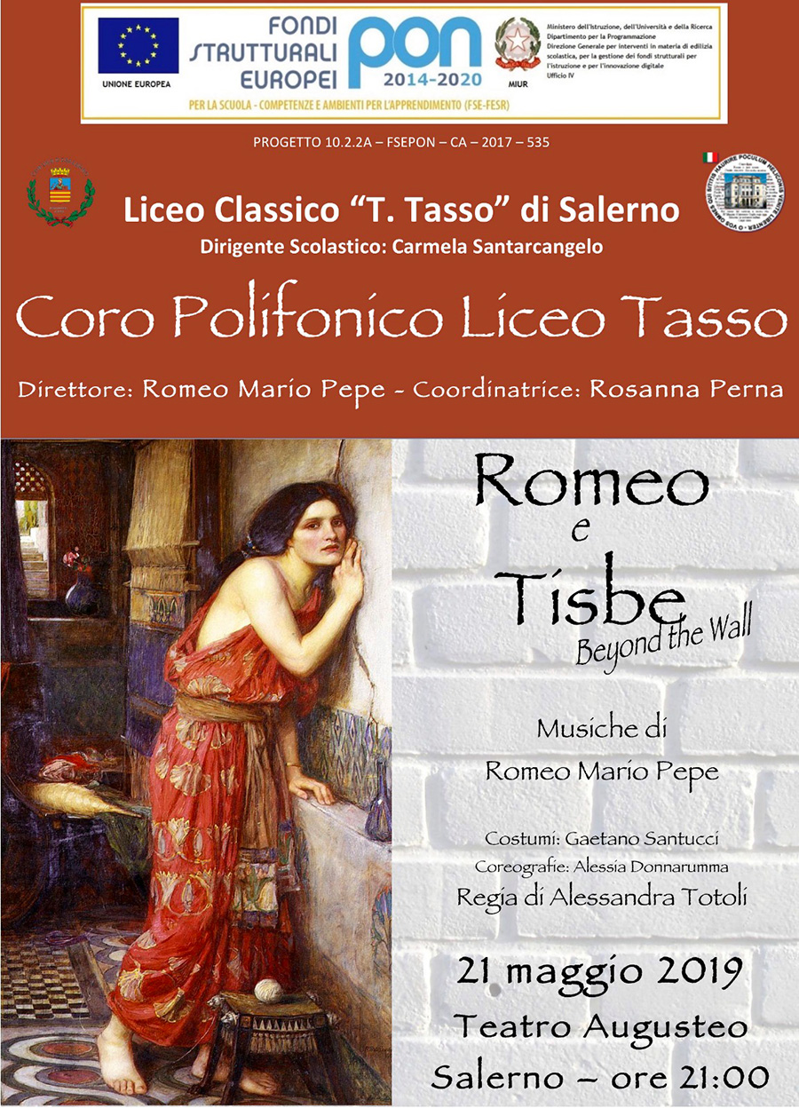 Coro Polifonico. Romeo e Tisbe Beyond the wall. 21 Maggio 2019 ore 21:00 - Teatro Augusteo (Salerno)